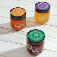Soner's Honey 3'lü Paket - Doğal Meşe, Lavanta ve Kır Çiçeği Ham Balı